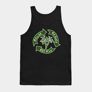 3 arrows symbolizing reuse, reduce, recycle. Tank Top